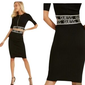 NWOT GUESS Black Pencil Knee Length Skirt sz